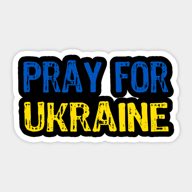 Pray for Ukraine Sticker by Yasna